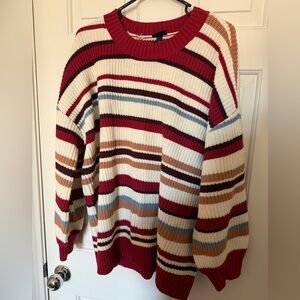 Torrid drop shoulder striped sweater women’s plus size 2